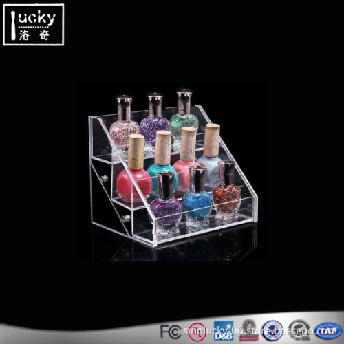 3 Tier Acrylic Nail Polish Stand, Nail Polish Wall Rack Display